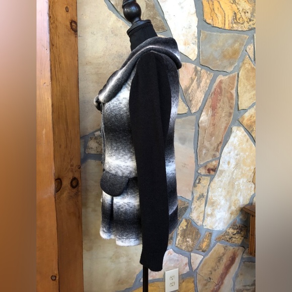 Ombre Mohair Blend AVETTE Jacket Faux Flap Pockets (M) - Picture 3 of 17